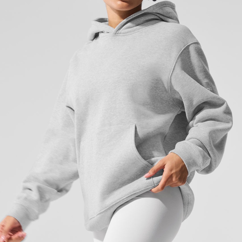 Alo Renown Heavy Weight Hoodie Heather Gray
